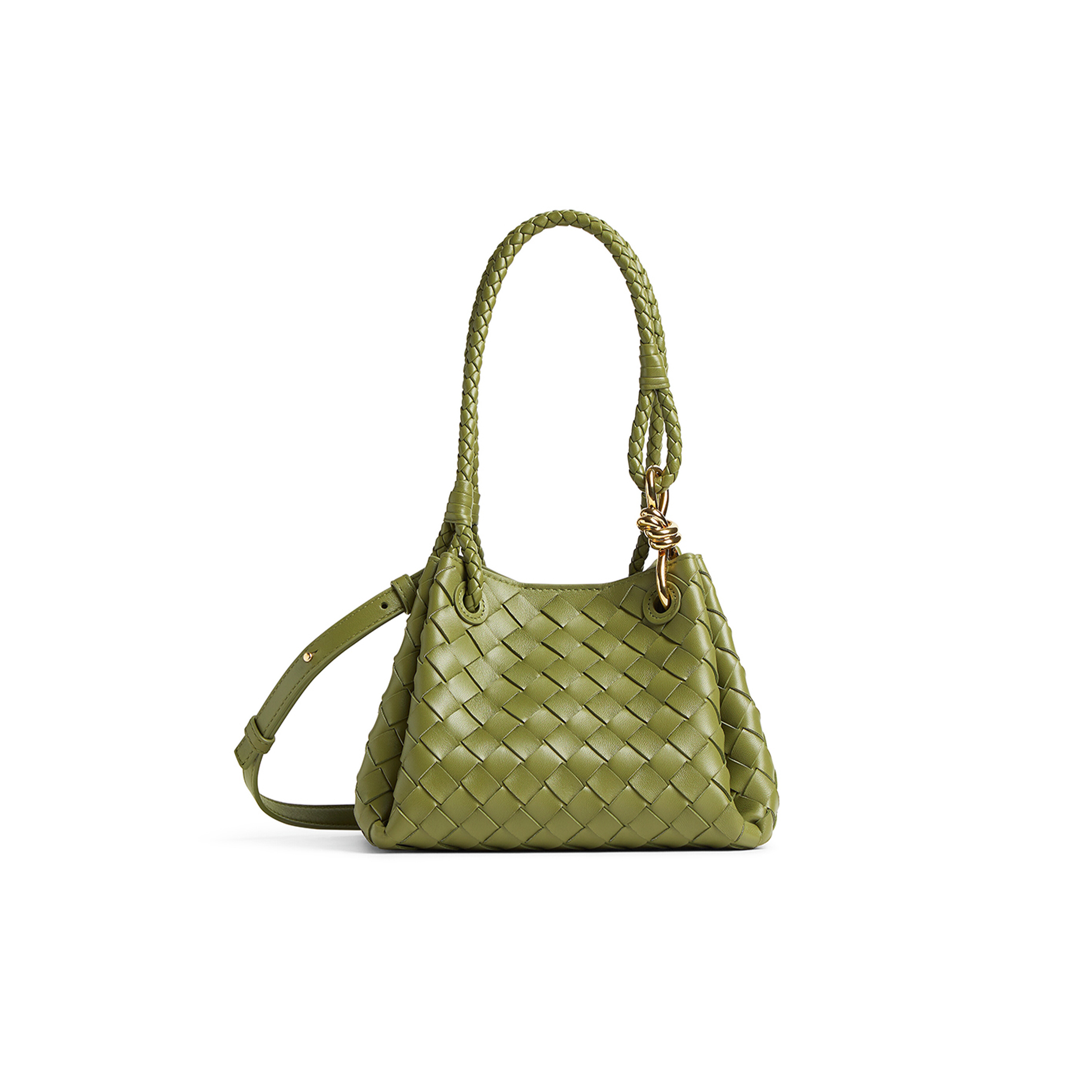 BOTTEGA VENETA SMALL PARACHUTE SHOULDER BAG 796569VCPPT2498 (21*17*16.5cm)